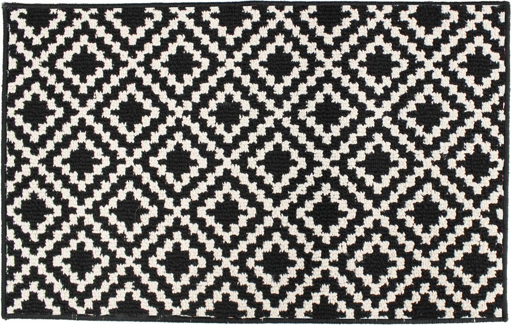 Chodnik do kuchni LOSIBI, biało-czarny, skandynawski wzór