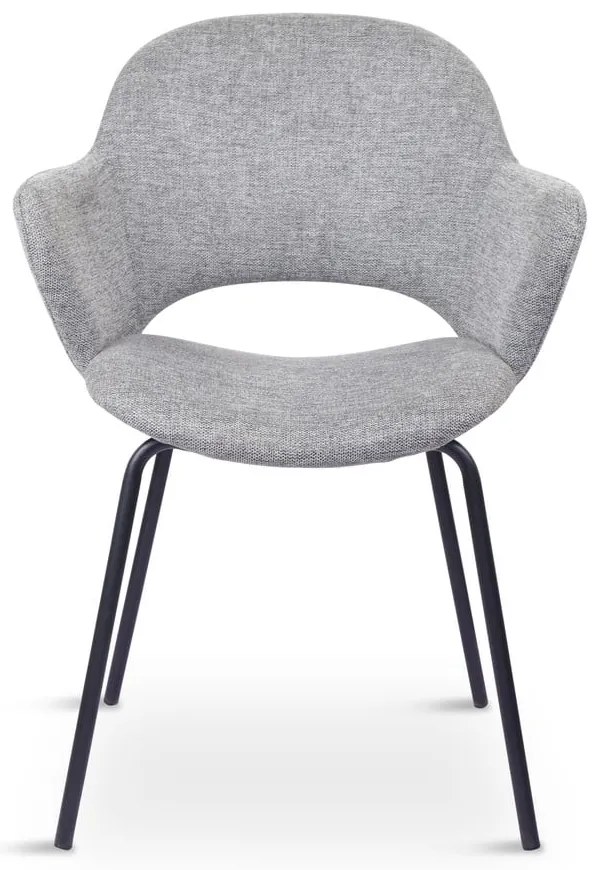 Jasnoszare krzesła zestaw 2 szt. Rowley – Unique Furniture