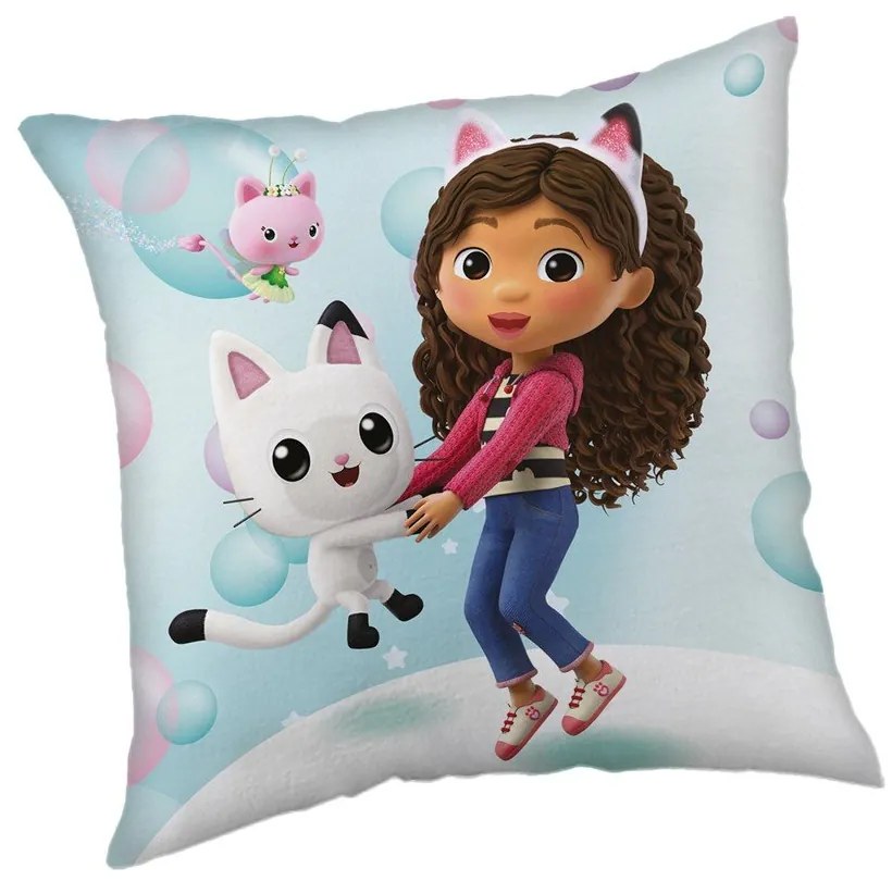 Poduszka dziecięca 40x40 cm Gabby's Dollhouse "Bubbles" – Jerry Fabrics