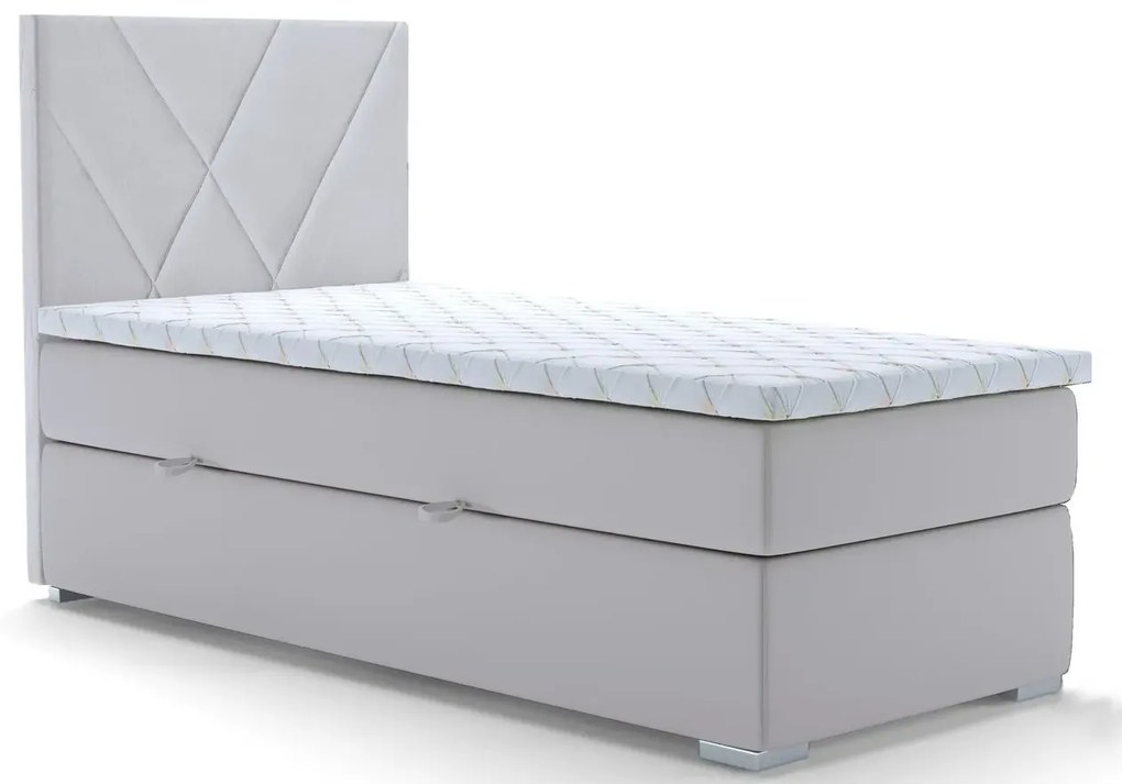Pojedyncze łóżko boxspring Halaris 80x200 - 32 kolory