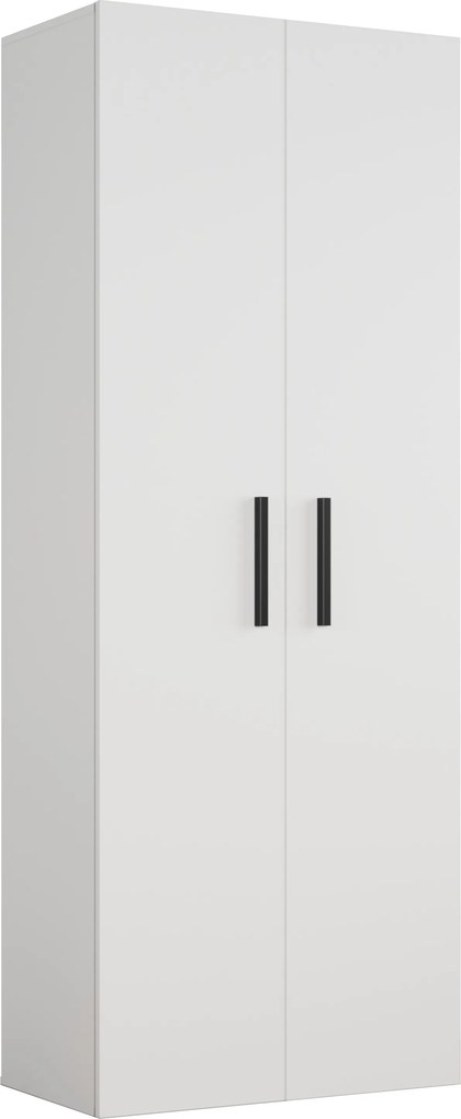 Masseno Garderoba MODULO 80/204/40 cm do Przedpokoju Nowoczesna Biała