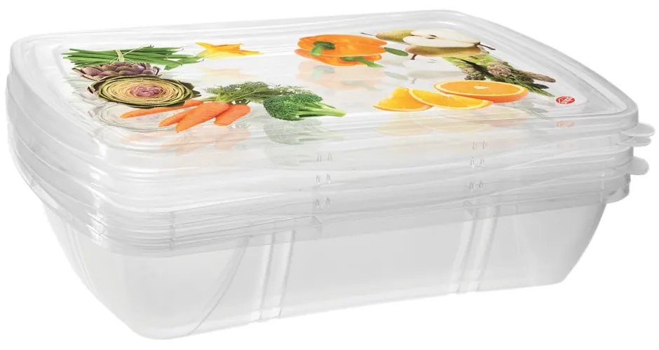 Zestaw 3 pojemników na żywność Snips Classic, 1 l