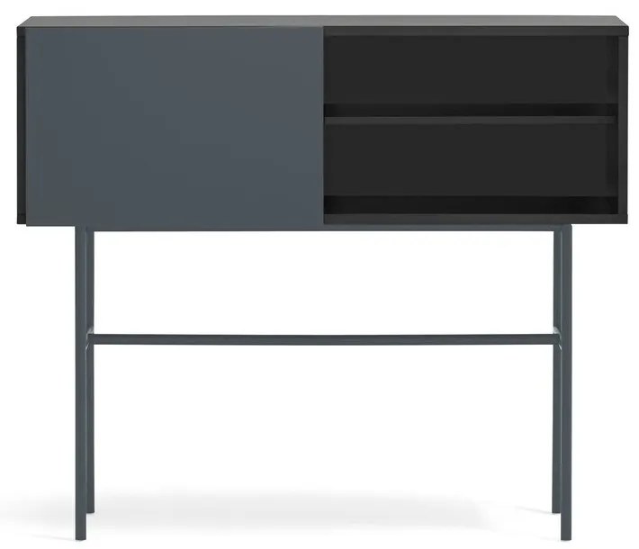 Czarno-antracytowa konsola 35x110 cm Nube – Teulat