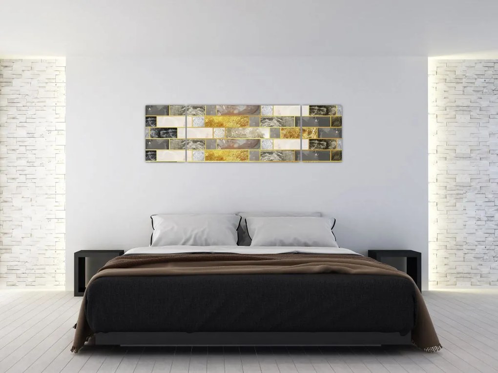 Obraz - Dekoracje z teksturami (170x50 cm)