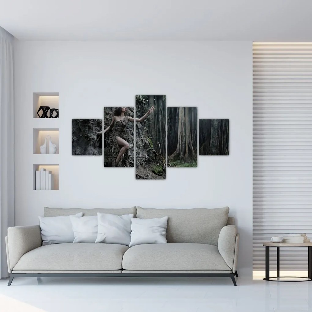 Obraz - Leśna wróżka (125x70 cm)