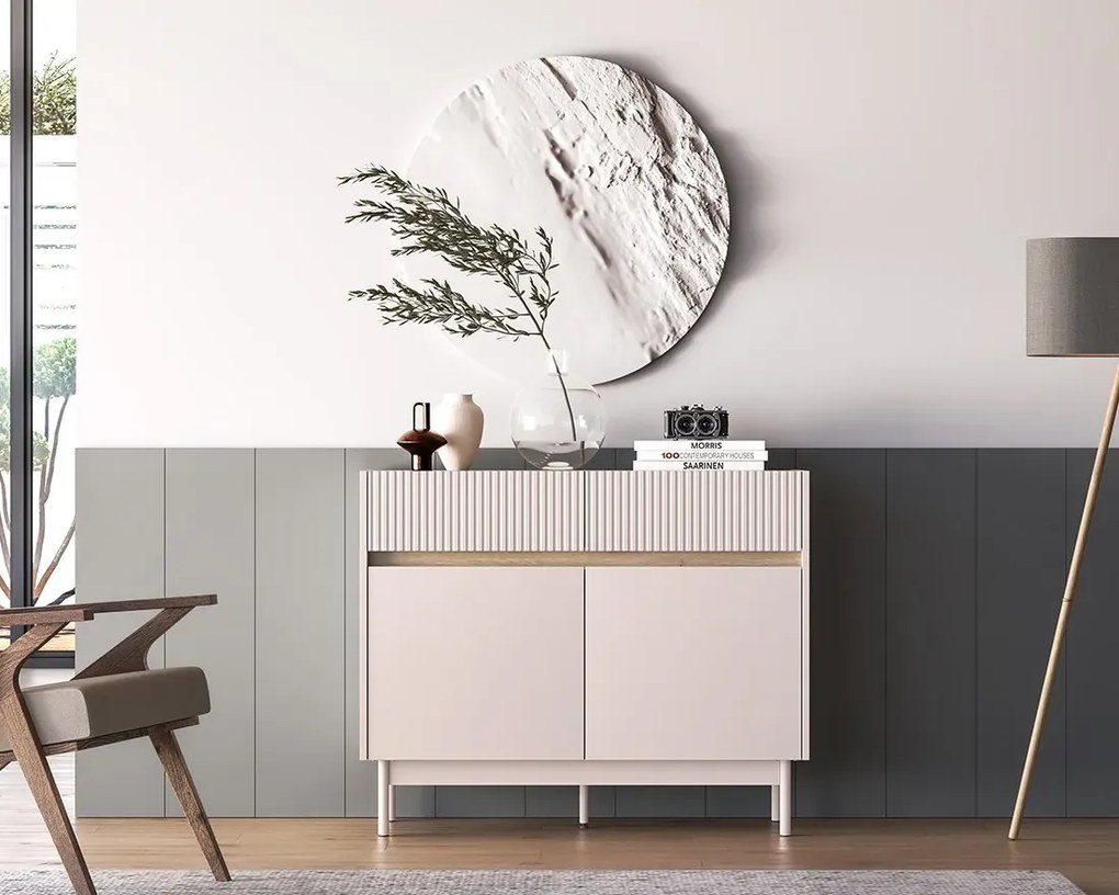 Komoda DUMI 06 2D2S 104 kaszmirowa/dąb cremona  ML MEBLE