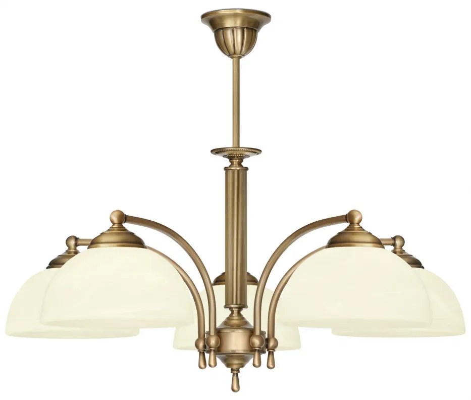 Żyrandol mosiężny do sypialni V-S5