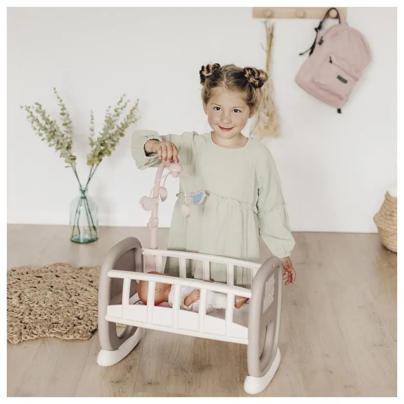 Smoby baby nurse kołyska z karuzelką dla lalki