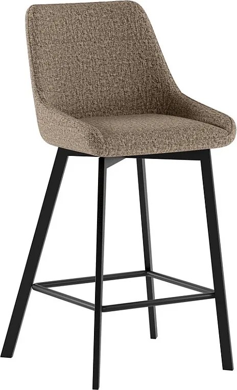 Fox - beżowy stołek materiałowy - zestaw 2 szt.