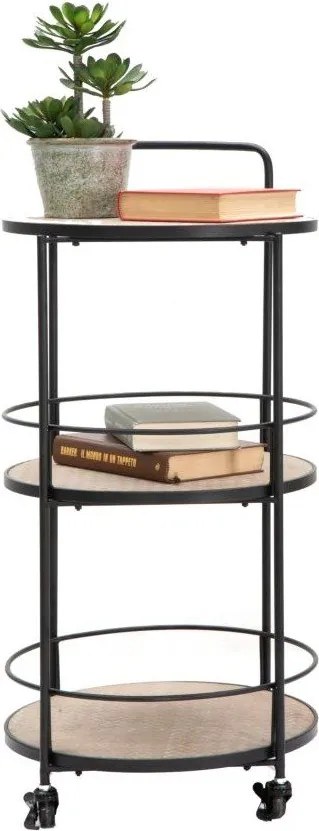 Metalowy barek na kółkach 41,5x40 cm Arex – Mauro Ferretti