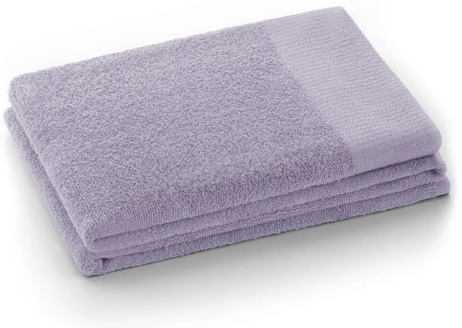 Lawendowy bawełniany ręcznik frotte 30x50 cm Amari – Restilo
