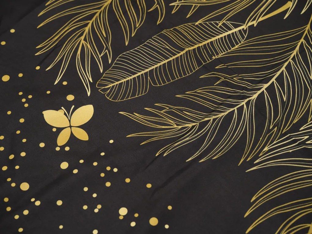 PrzytulneMieszkanie.pl PrzytulneMieszkanie.pl Pościel z mikrowłókna VISATA czarna Rozmiar pościeli: 70 x 80 cm | 140 x 200 cm