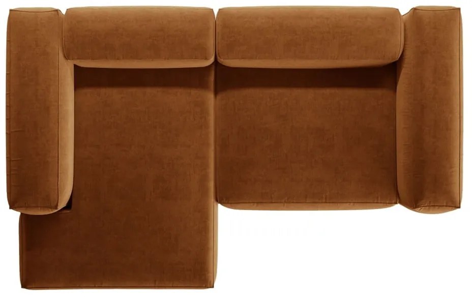Ceglasty narożnik (lewostronny/z szezlongiem) Bergano – Cosmopolitan Design