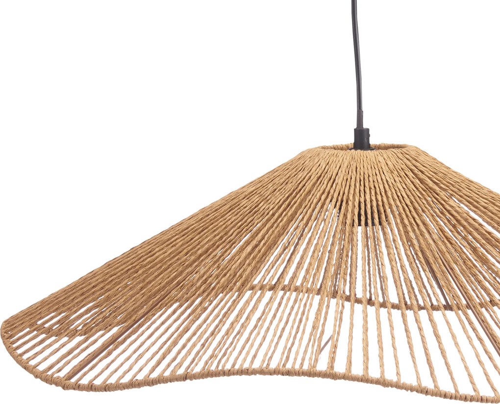 Lampa sufitowa VELTO pleciony klosz, 55 cm