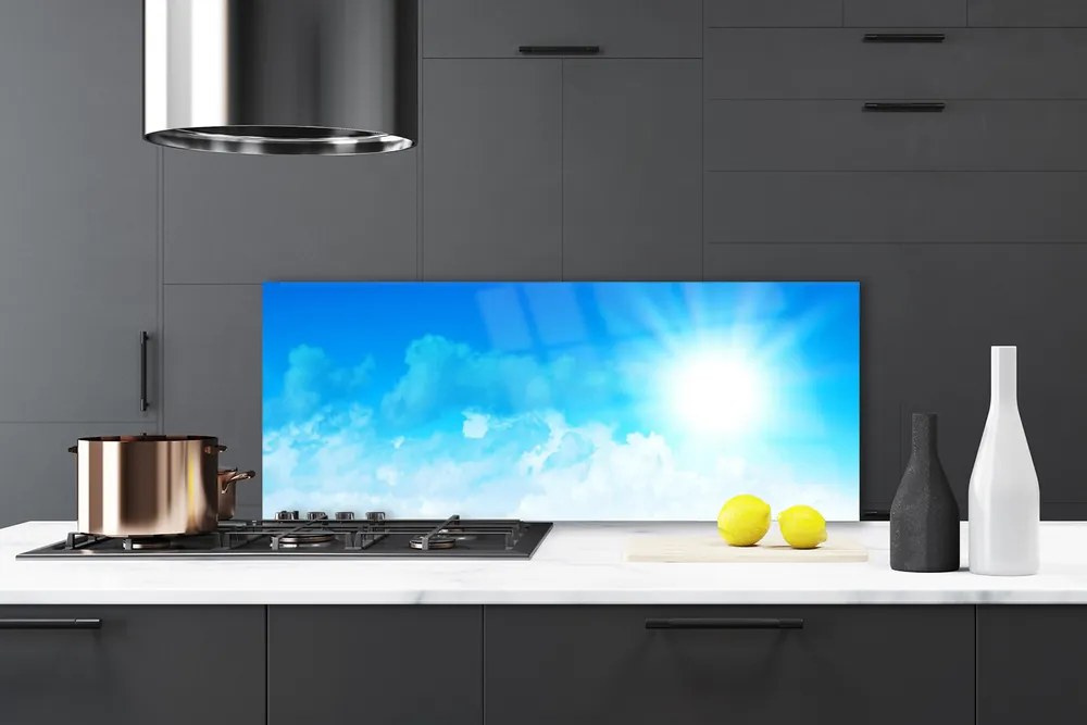 Panel Szklany Blask Słońca nad Horyzontem