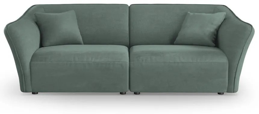 Turkusowa sofa z materiału bouclé 206 cm Tokyo – Cosmopolitan Design