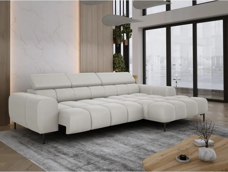 Narożnik PLAZA MINI wolnostojący Prawostronny w tkaninie SOLAR 03 WERSAL