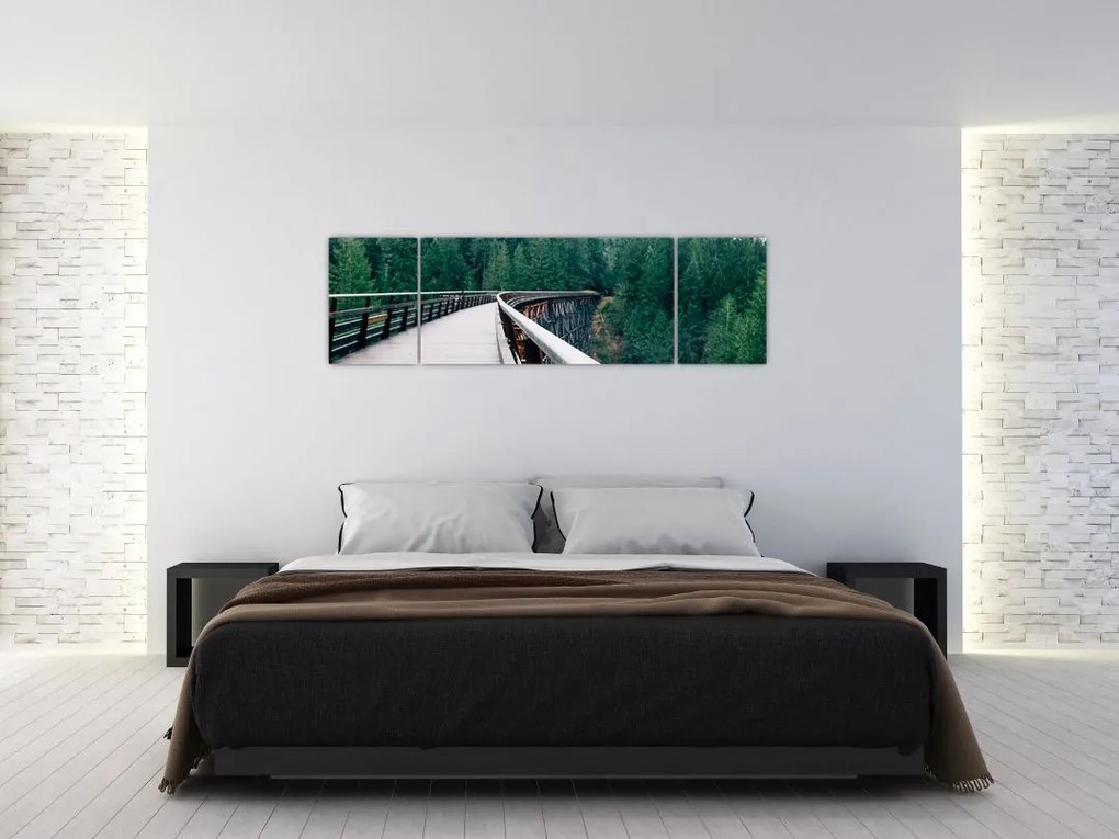 Obraz - Most do wierzchołków drzew (170x50 cm)