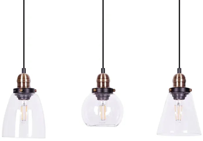 Potrójna lampa wisząca nad wyspę loft - 3X S609 P8-C82