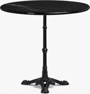 Stolik Barowy Z Marmuru Roma Czarny & Redondo & Marmur Nero Marquina - Sklum