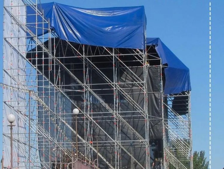 JAGO Plandeka 650 g/m², oczka aluminiowe, niebieska, 4 x 8 m