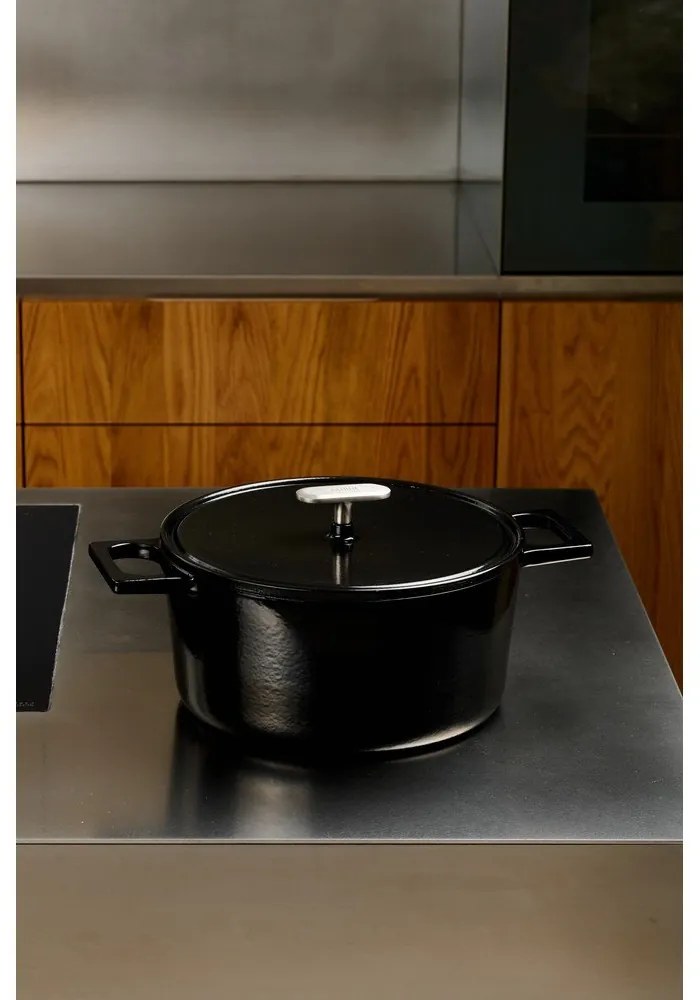 Garnek żeliwny z pokrywką odpowiedni na indukcję 5,5 l Mattia 3.0 – FABINI