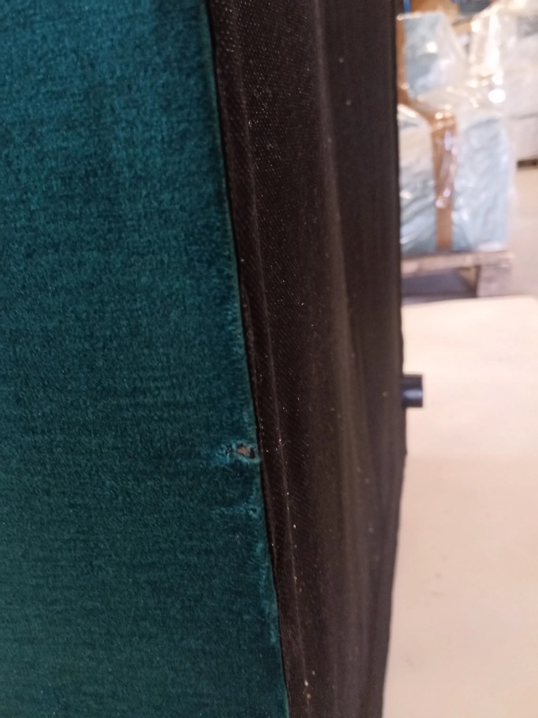 PROMOCJA Ciemnozielona rozkładana narożna sofa CAVELO, dwustronna II. gatunek