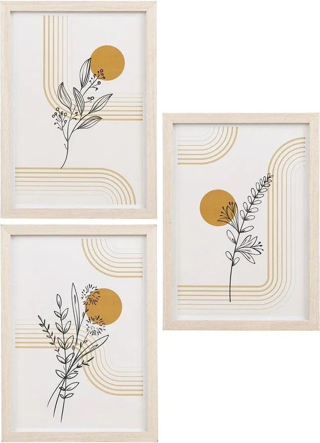 Ramki ścienne w jasnym naturalnym kolorze zestaw 3 szt. 21x30 cm Madison – House Nordic