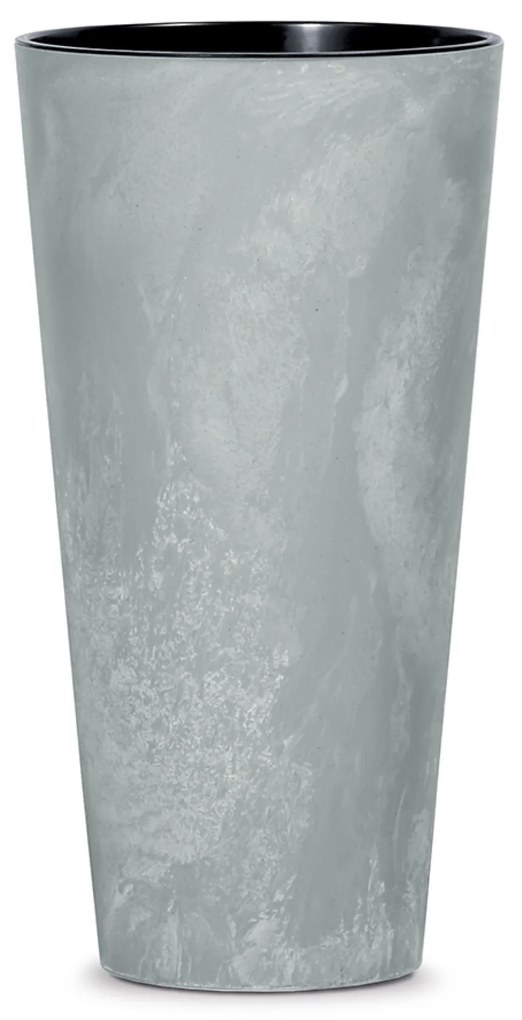 Donica ogrodowa wysoka Tubus Slim Beton Effect 48 cm beton PROSPERPLAST