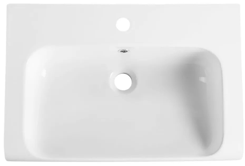 Biała ceramiczna umywalka 60x40 cm Inka – Sapho