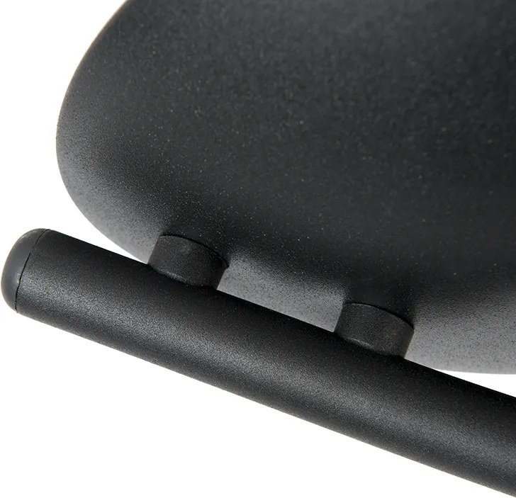 Nowoczesny reflektor zakrzywiony czarny 4-punktowy - Jeany