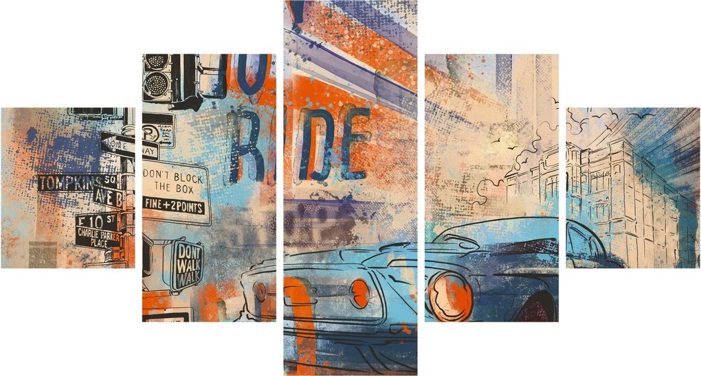 Obraz - Urodzony by jeździć (125x70 cm)