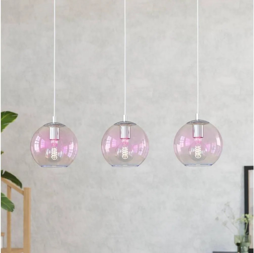 Eglo 901919 - Żyrandol na linkach ARISCANI 3xE27/60W/230V chrom błyszczący