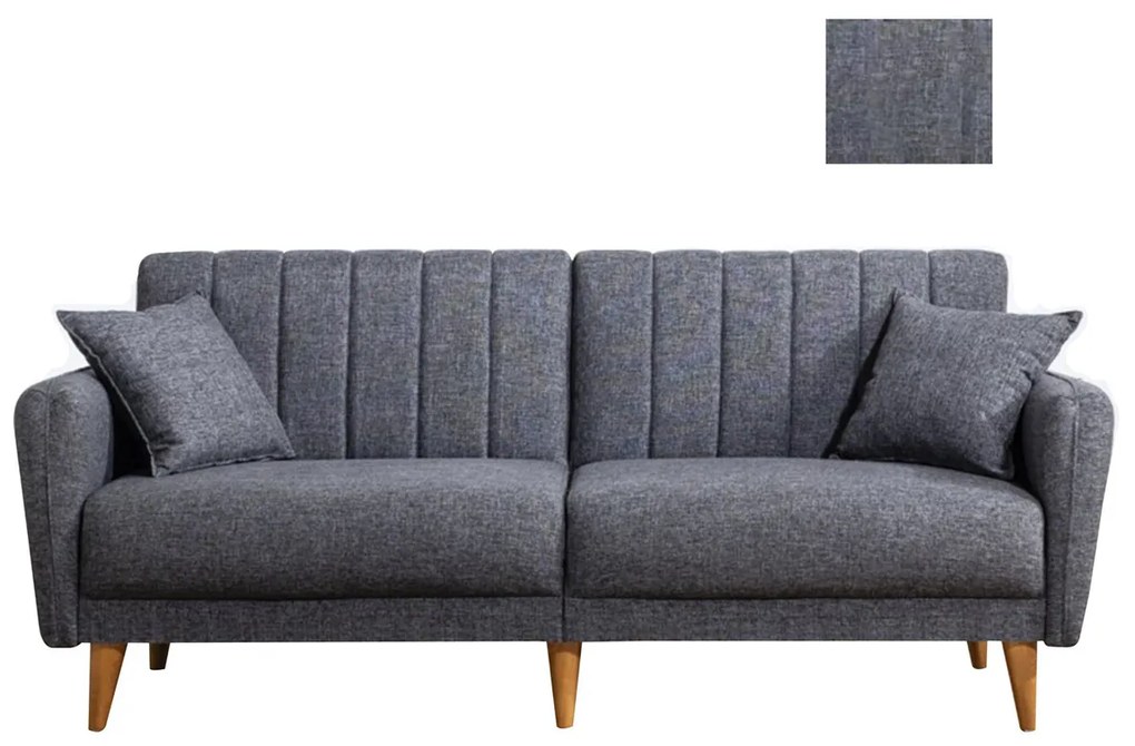 Sofa rozkładana Aqua ciemnoszara
