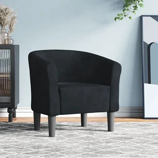 Czarny fotel klubowy do salonu  M8-K30