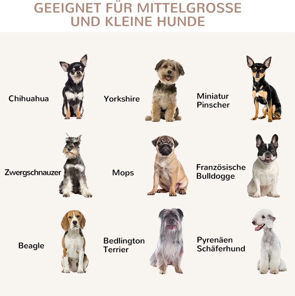 PawHut Klatka dla psa z podwyższonym stojakiem Zamknięcie Box transportowy Brązowy 805x595x675cm | Aosom PL