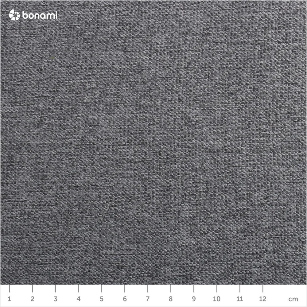 Jasnoszare tapicerowane łóżko jednoosobowe ze schowkiem 90x200 cm Cabana – Meise Möbel