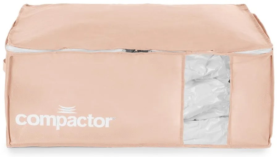 Plastikowy pojemnik próżniowy do przechowywania ubrań 65x45x27 cm Pink Edition – Compactor