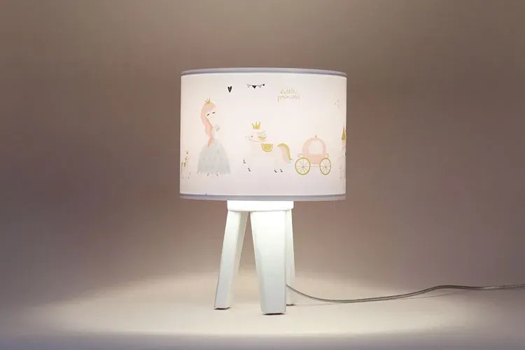 Lampka nocna trójnóg do pokoju dziewczynki - A334-Rectangle