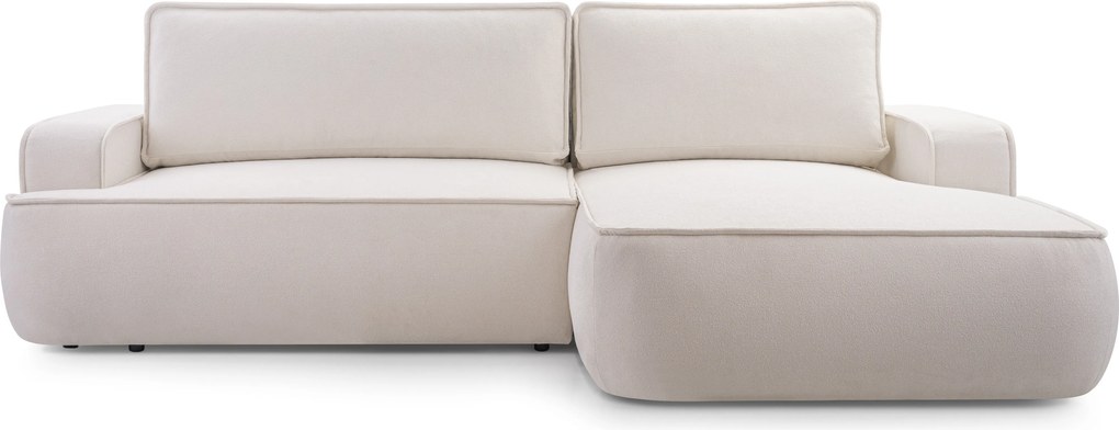 Masseno Narożnik SOLO z funkcją spania i pojemnikiem na pościel Narozniki L, Rozkładana sofa - Beżowy, GERRA 10