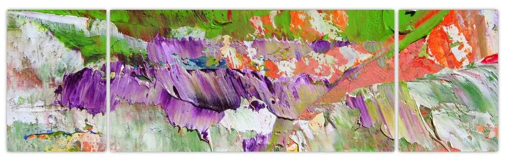 Obraz abstrakcji - malarstwo (170x50 cm)