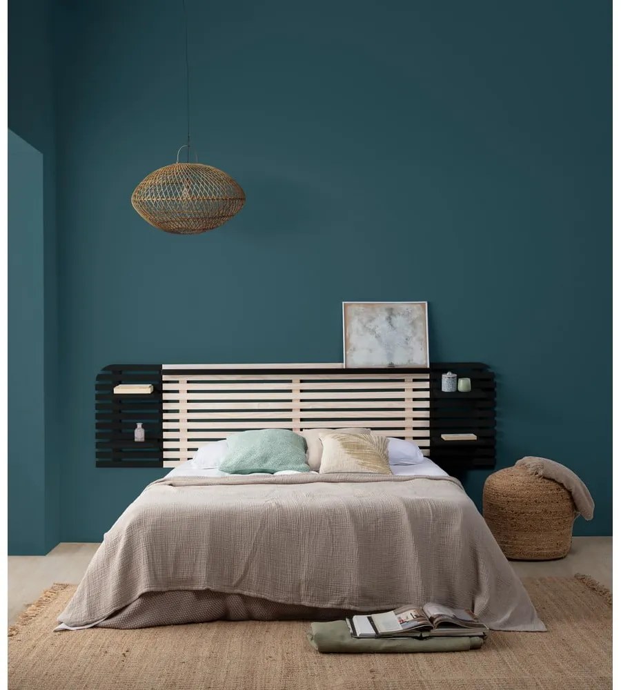 Zagłówek z litego drewna sosnowego 240x62 cm Dimas – Marckeric