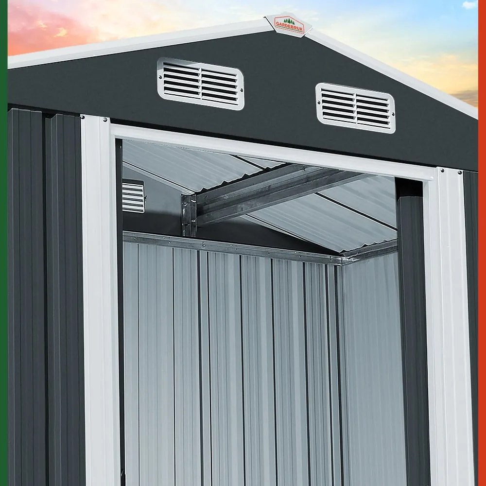 Domek narzędziowy XL, 196x132x188cm, antracyt Gardebruk