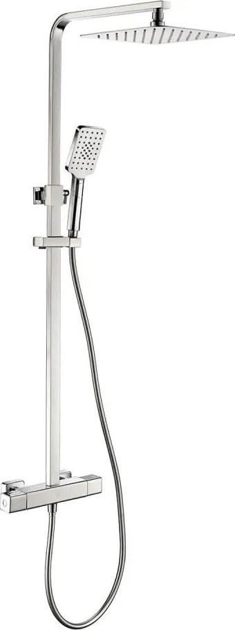 Zestaw prysznicowy z baterią termostatyczną NAESBY, chrom błyszczący