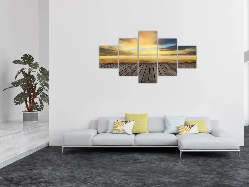 Obraz - Molo z widokiem (125x70 cm)