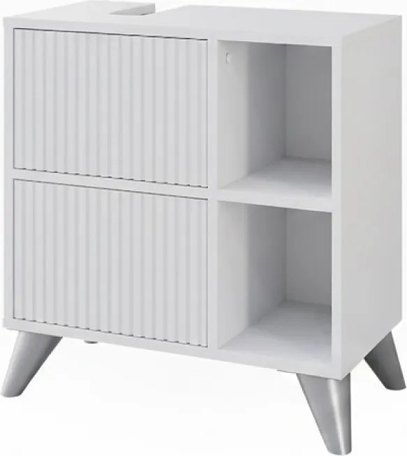 Szafka pod umywalkę biały 60x30x62 leano