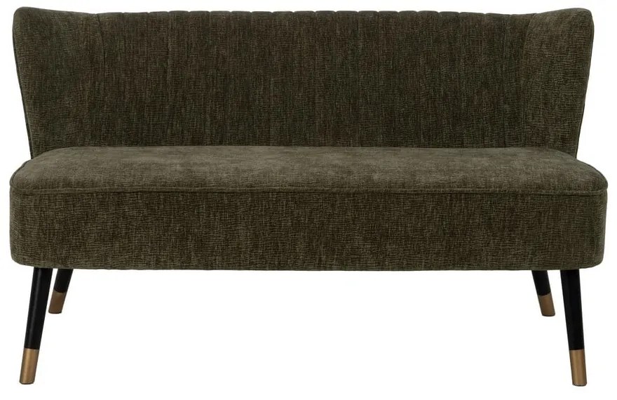 Zielona sofa z tkaniny szenilowej 134 cm Glam – Ixia