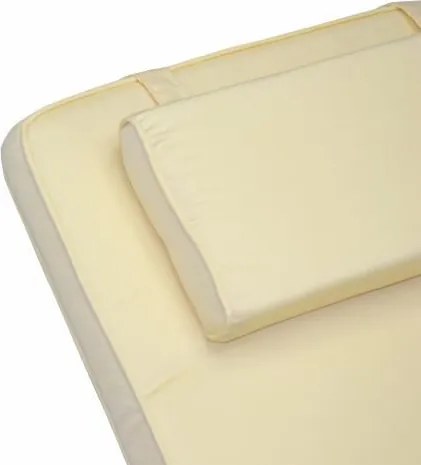 DIVERO drewniany florencki drewniany leżak + poduszka