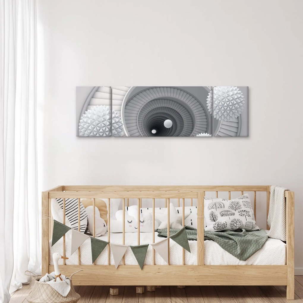 Obraz abstrakcji 3D (170x50 cm)