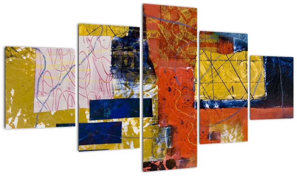 Obraz - Abstrakcja (125x70 cm)
